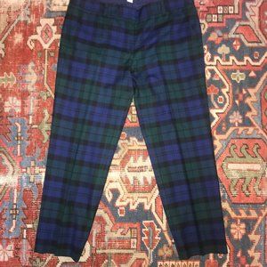 Plaid ankle straight-leg J. Crew pants/trousers 10